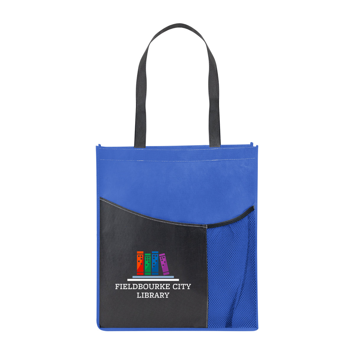 Pisces Tote Bag in Recycled PET, Non-Woven - Royal Blue - Colorbrite