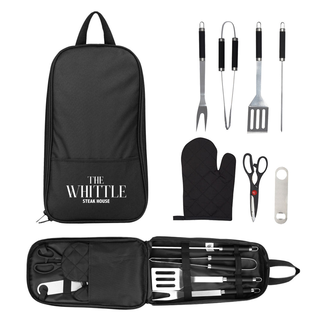 Pit Master BBQ Set in a Carrying Case, Seven Piece