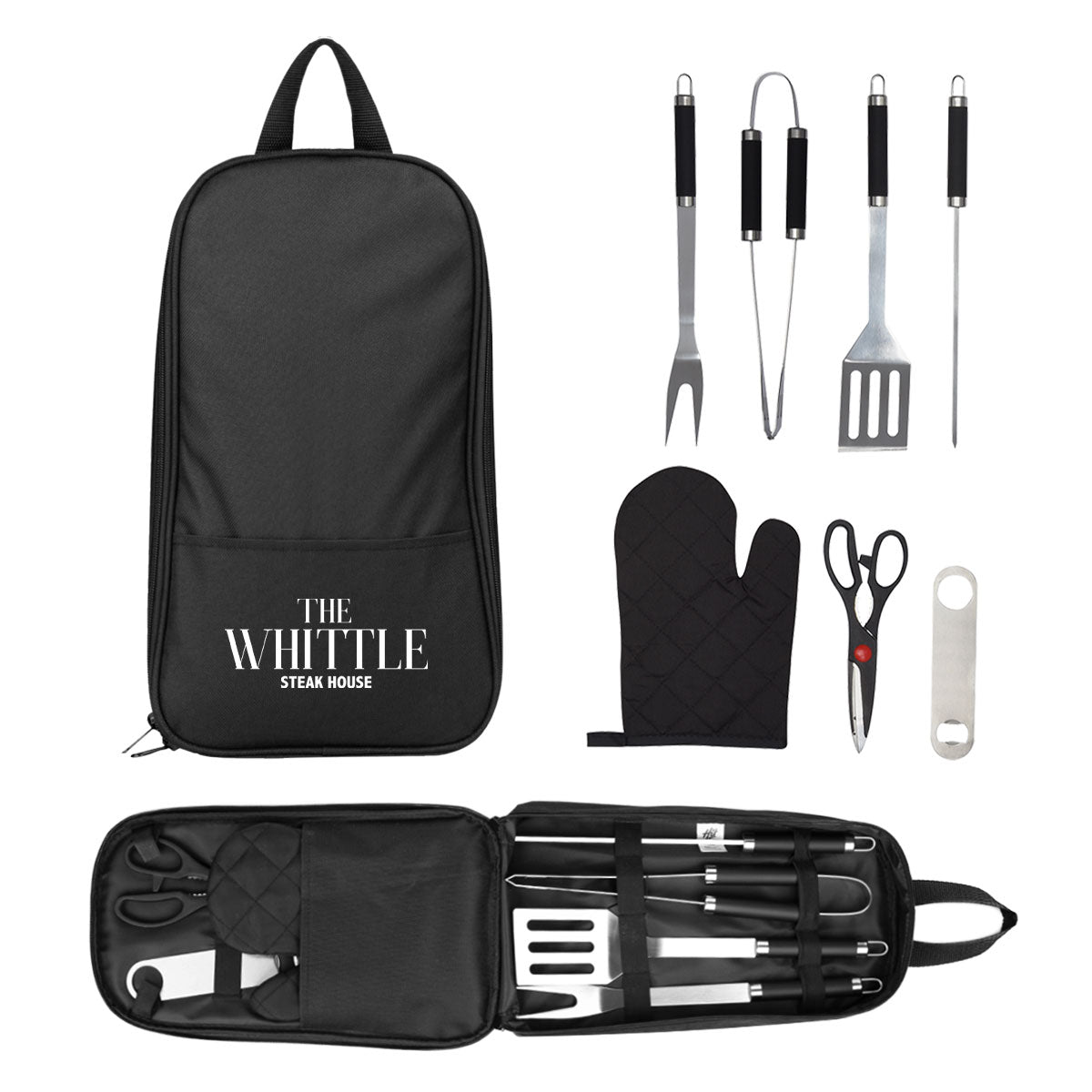 Pit Master BBQ Set in a Carrying Case, Seven Piece