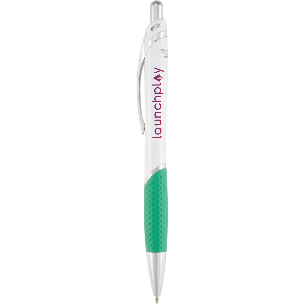 Pivot Gel Pen with Color Accent Full Color - Green - Back
