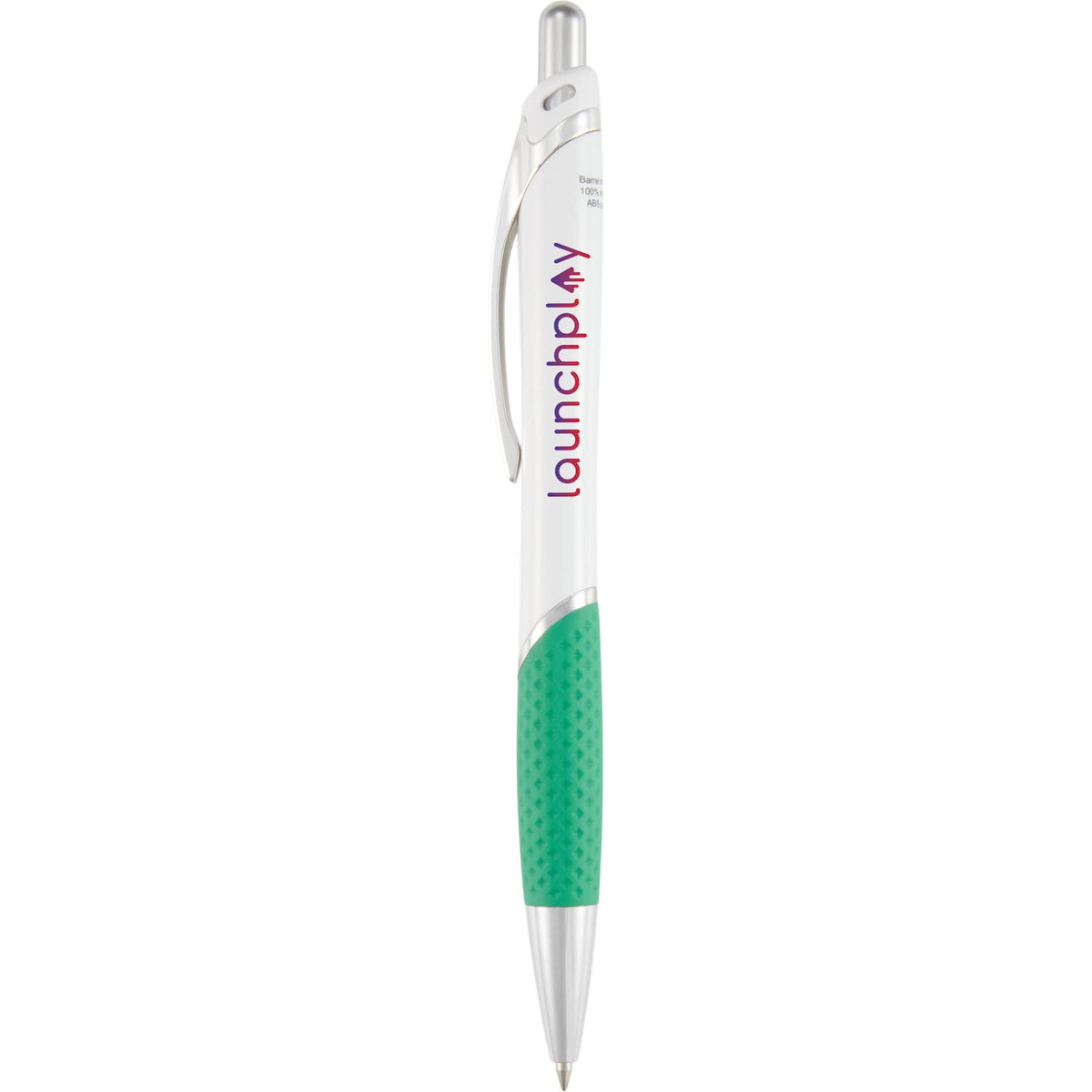 Pivot Gel Pen with Color Accent Full Color - Green - Back