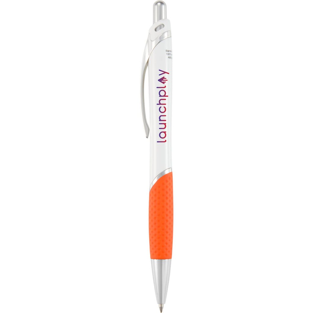 Pivot Gel Pen with Color Accent Full Color - Orange - Back
