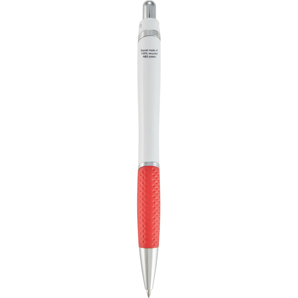 Pivot Gel Pen with Color Accent Full Color - Red - Back 2