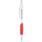 Pivot Gel Pen with Color Accent Full Color - Red - Back