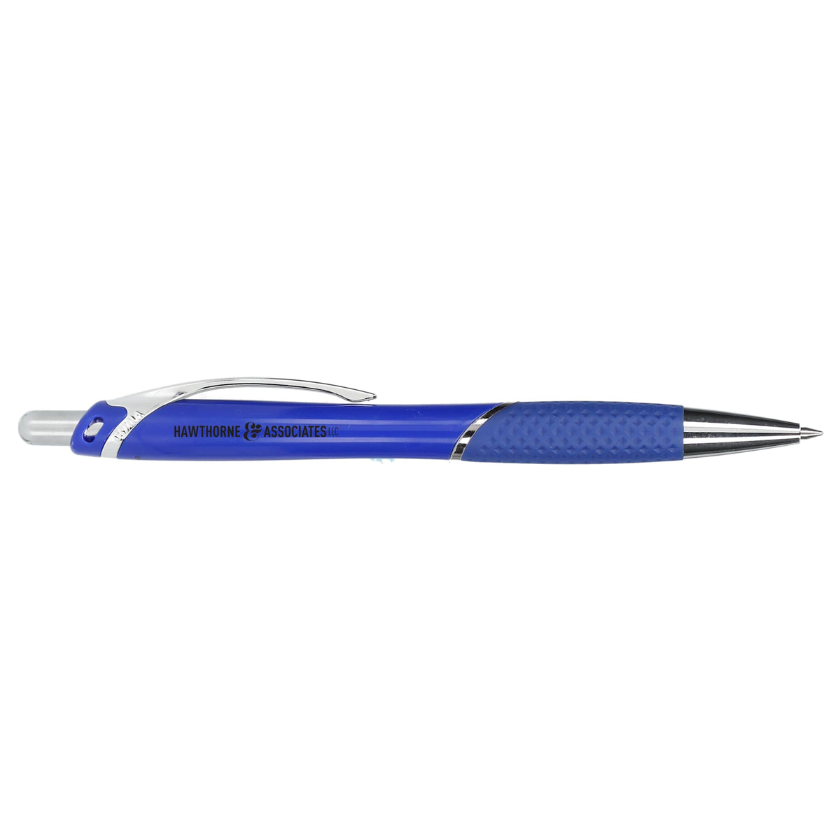 Pivot Gel Pen with Rubber Grip in Recycled Plastic Full Color - Blue - Right Side
