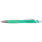 Pivot Gel Pen with Rubber Grip in Recycled Plastic Full Color - Green - Left Side