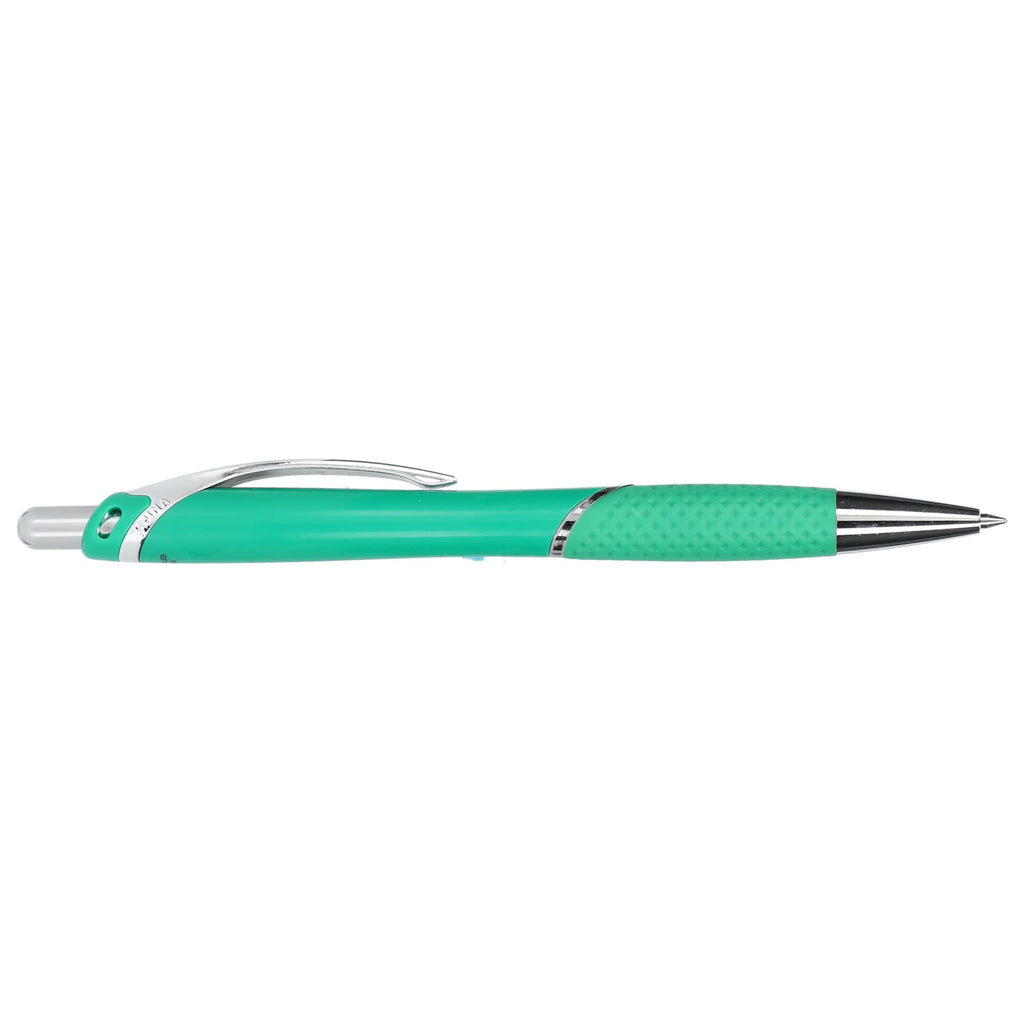 Pivot Gel Pen with Rubber Grip in Recycled Plastic - Green - Right Side 2