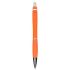 Pivot Gel Pen with Rubber Grip in Recycled Plastic - Orange - Back