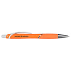 Pivot Gel Pen with Rubber Grip in Recycled Plastic - Orange - Right Side