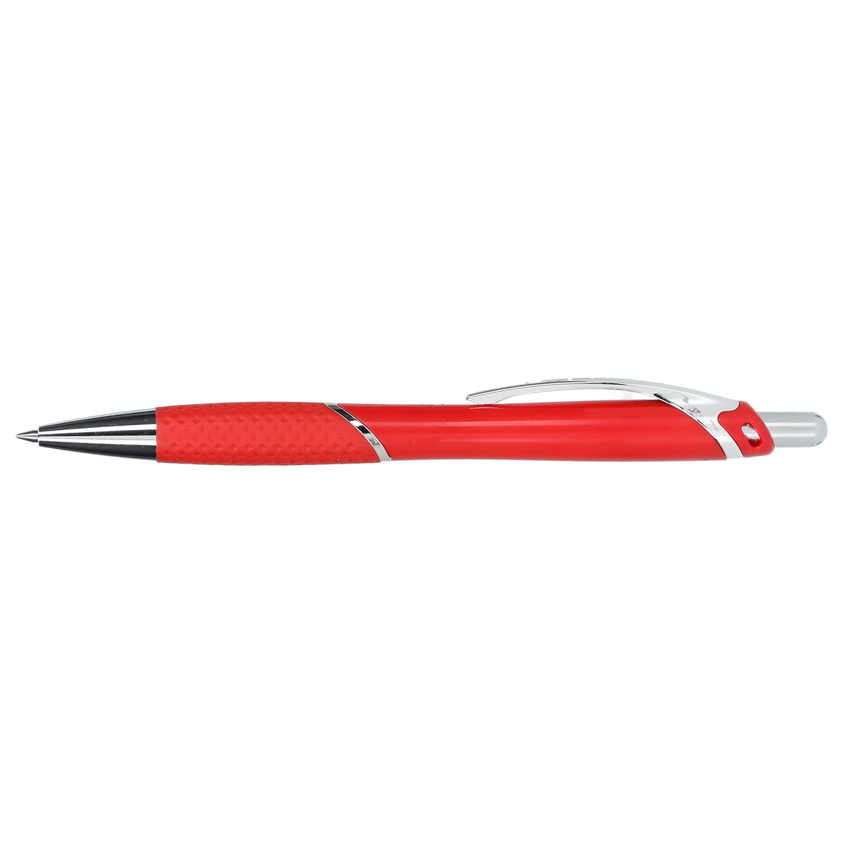 Pivot Gel Pen with Rubber Grip in Recycled Plastic - Red - Right Side 2
