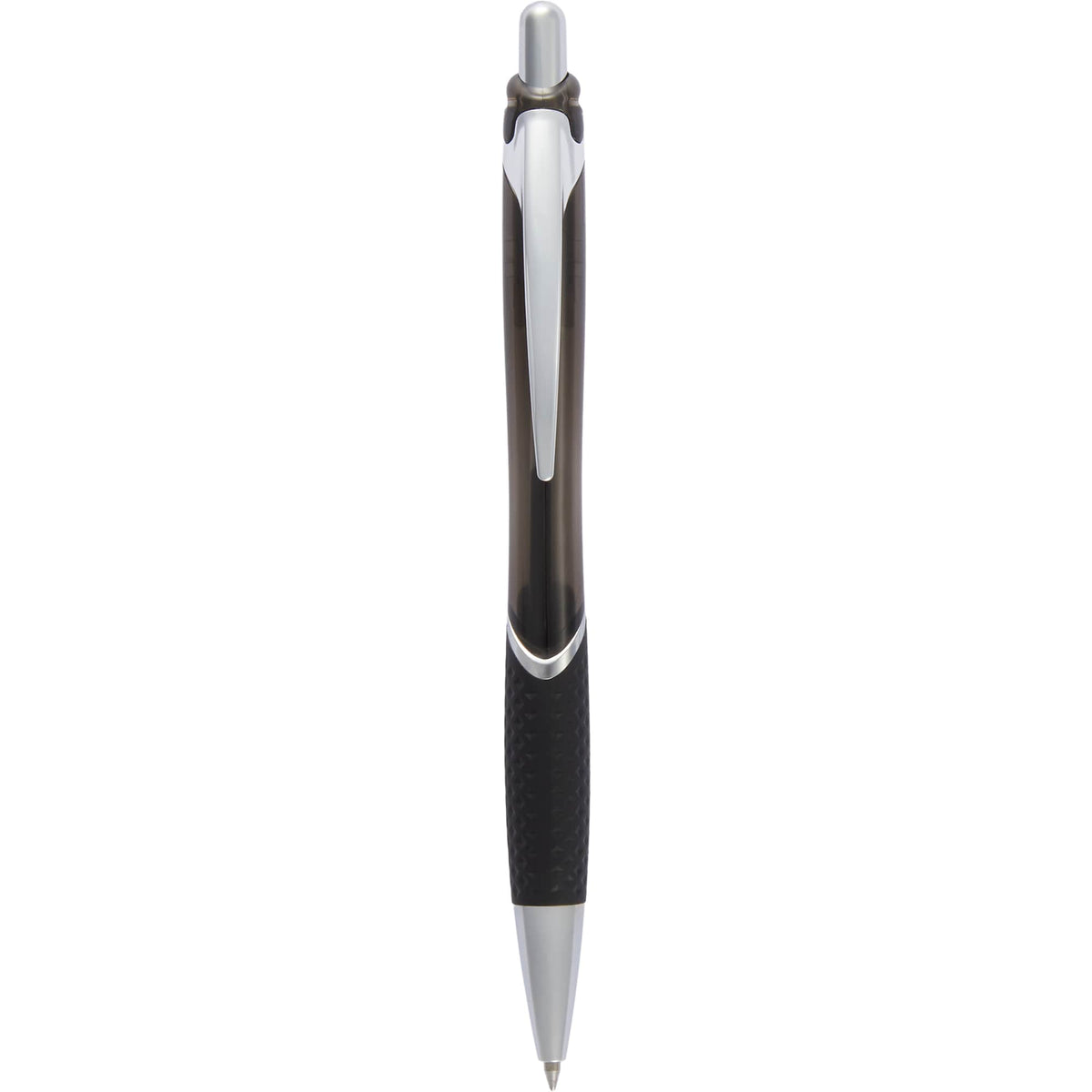 Pivot Translucent Gel Pen in Recycled Plastic Full Color - Black - Clip