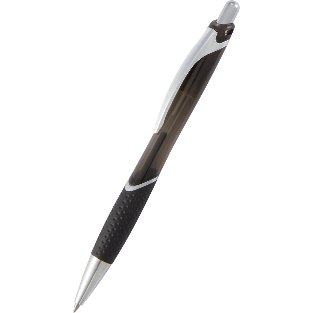 Pivot Translucent Gel Pen in Recycled Plastic Full Color - Black - Detail 3
