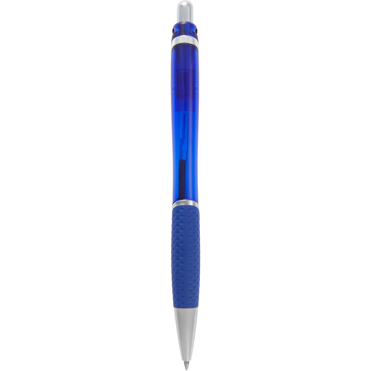 Pivot Translucent Gel Pen in Recycled Plastic Full Color - Blue - Back