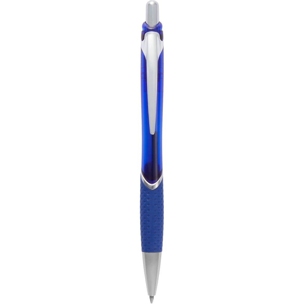 Pivot Translucent Gel Pen in Recycled Plastic Full Color - Blue - Clip