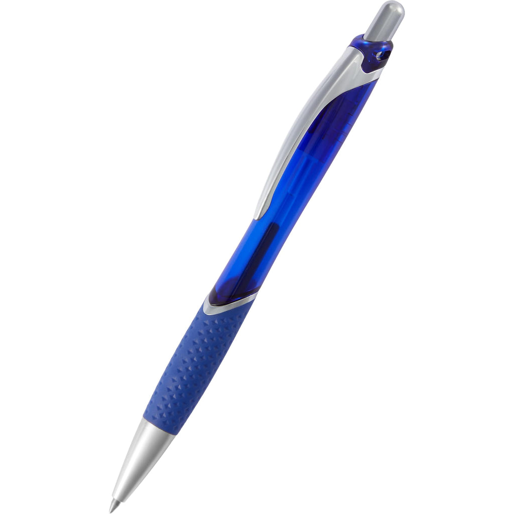 Pivot Translucent Gel Pen in Recycled Plastic Full Color - Blue - Detail 3