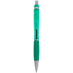 Pivot Translucent Gel Pen in Recycled Plastic Full Color - Green - Back