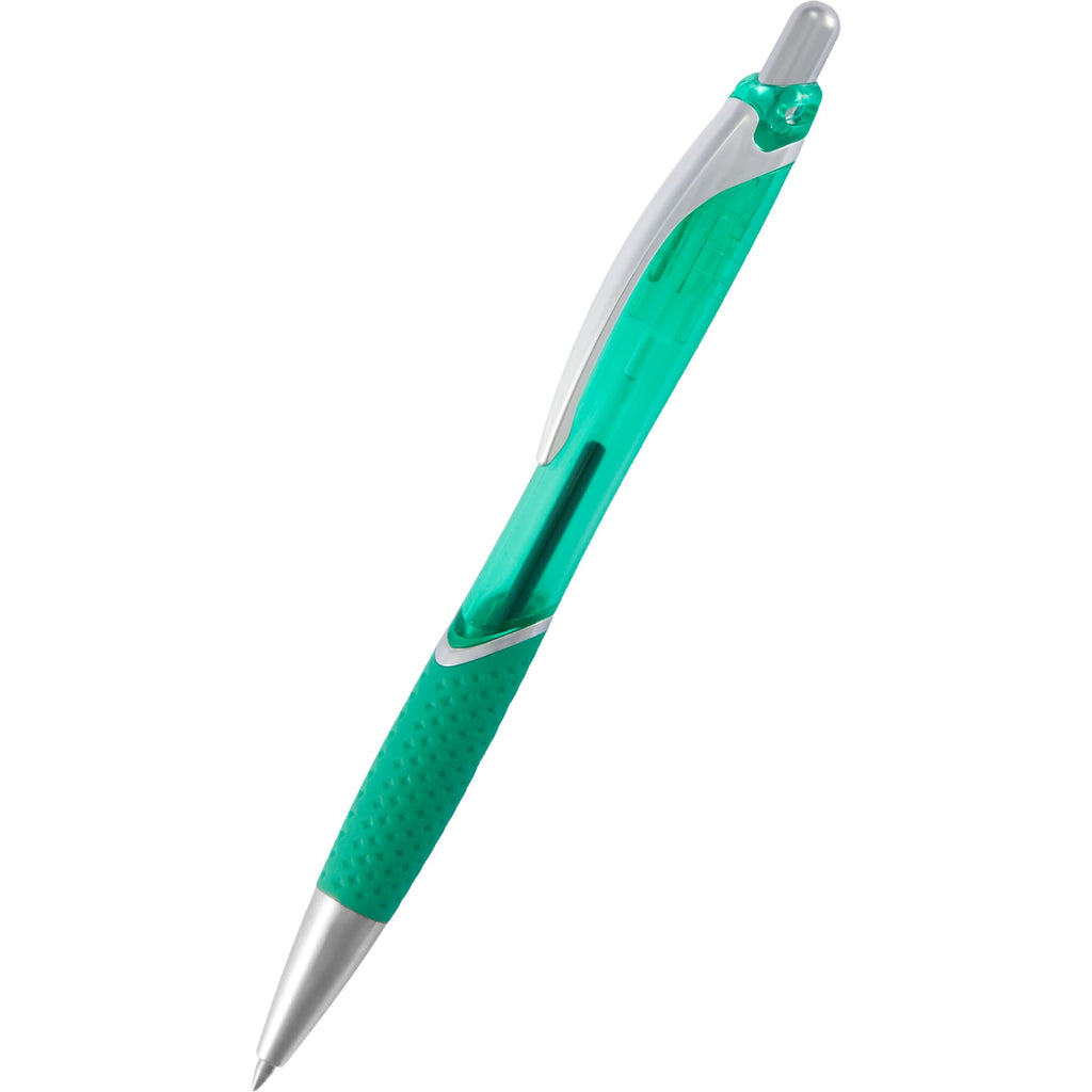 Pivot Translucent Gel Pen in Recycled Plastic Full Color - Green - Detail 3