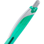Pivot Translucent Gel Pen in Recycled Plastic Full Color - Green - Detail