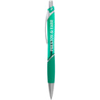 Pivot Translucent Gel Pen in Recycled Plastic Full Color - Green - Front