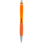 Pivot Translucent Gel Pen in Recycled Plastic Full Color - Orange - Back