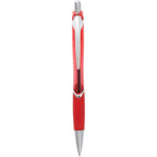 Pivot Translucent Gel Pen in Recycled Plastic Full Color - Red - Clip