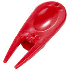 Plastic Divot Repair Tool with Ball Marker - Red - Back