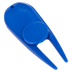 Plastic Divot Repair Tool with Ball Marker - Royal - Right Angle
