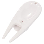Plastic Divot Repair Tool with Ball Marker - White - Back