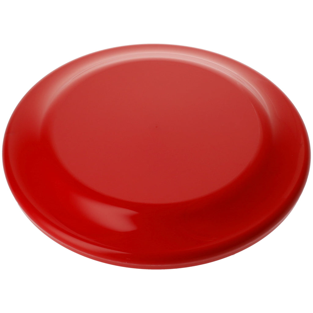 Plastic Flying Disc, 9.25 Inches - Red - Right Angle 2