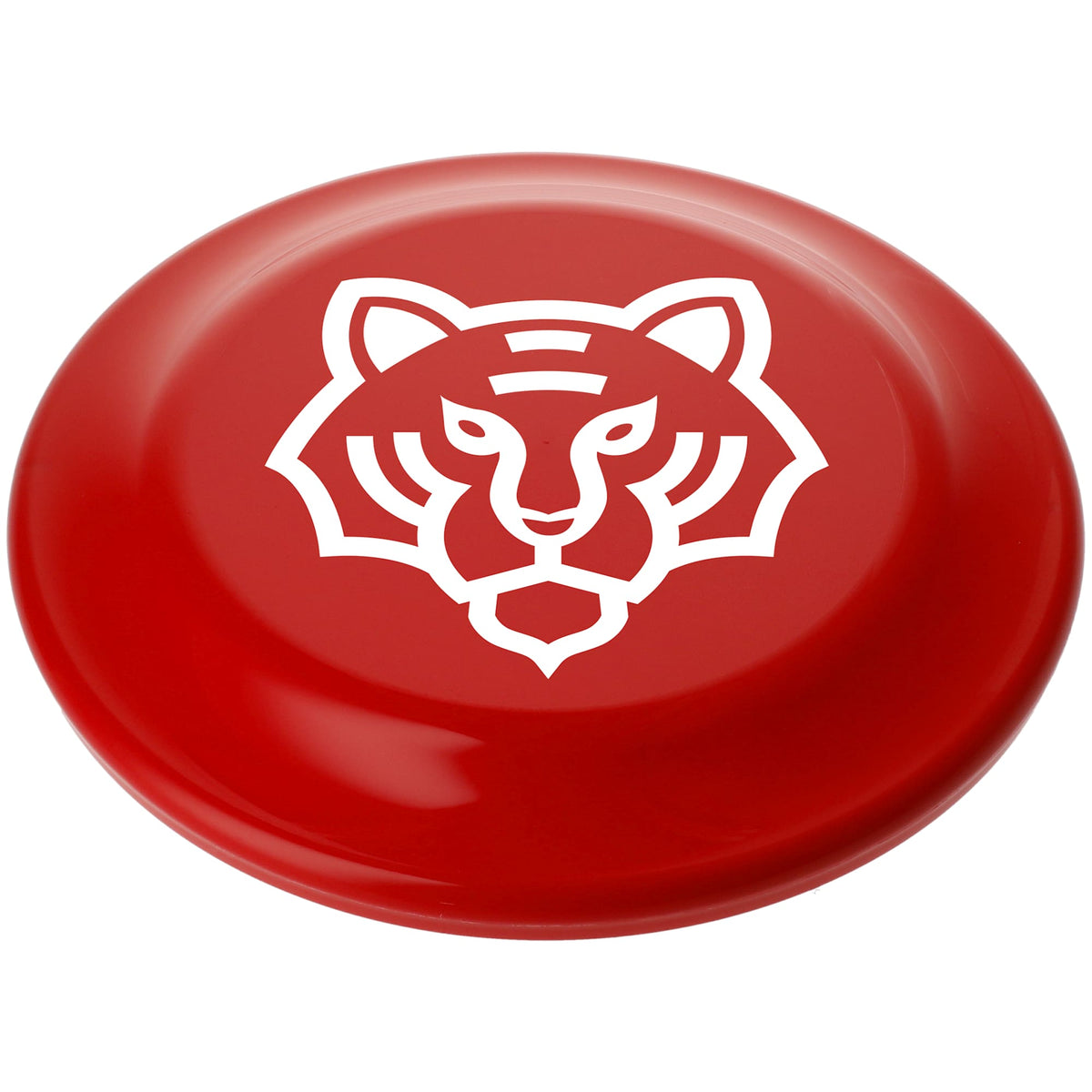 Plastic Flying Disc, 9.25 Inches - Red - Right Angle