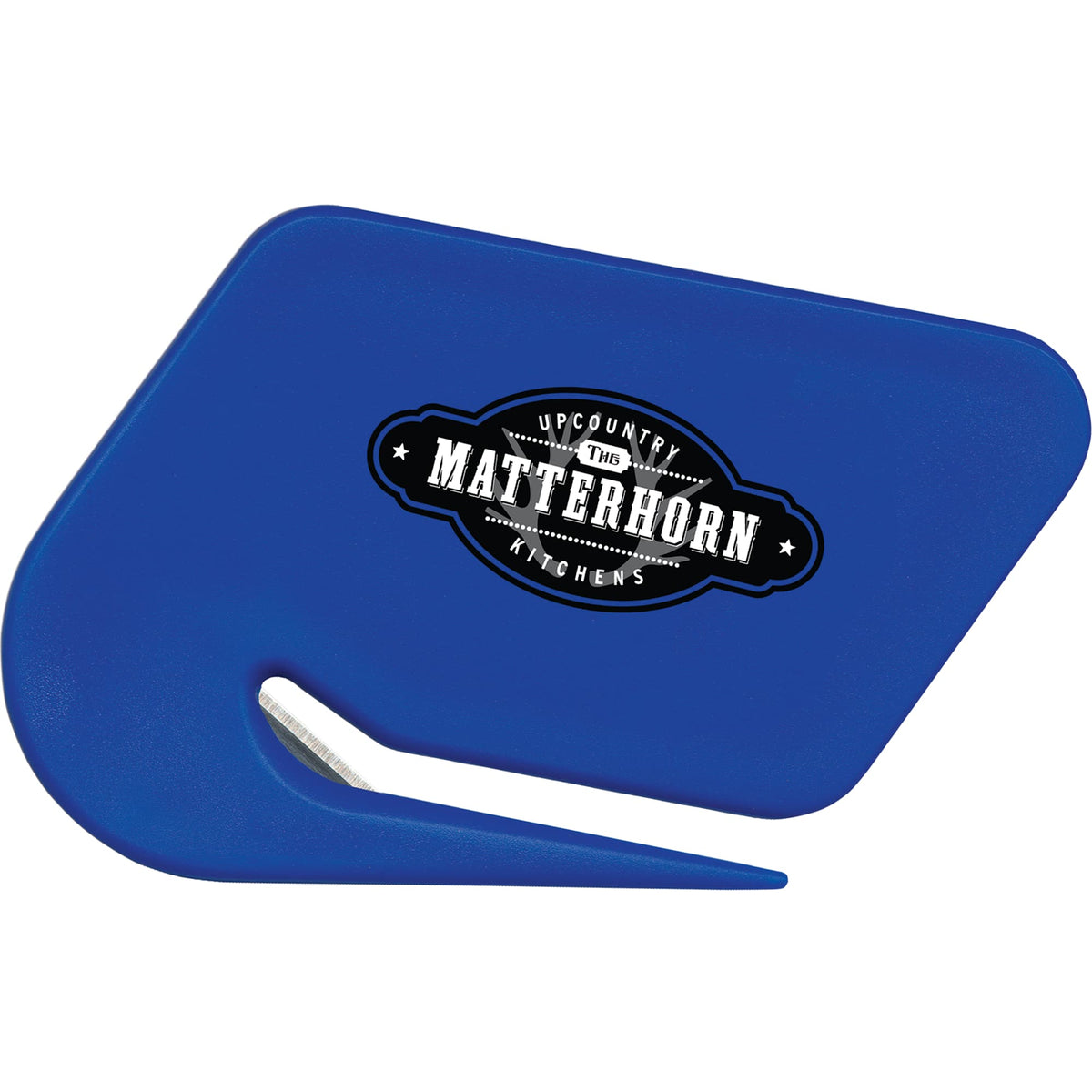 Plastic Letter Opener with Steel Blade Full Color - Reflex Blue - Photo