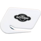 Plastic Letter Opener with Steel Blade Full Color - White - Photo