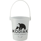 Plastic Pail with Handle, 32 oz - Clear - Front
