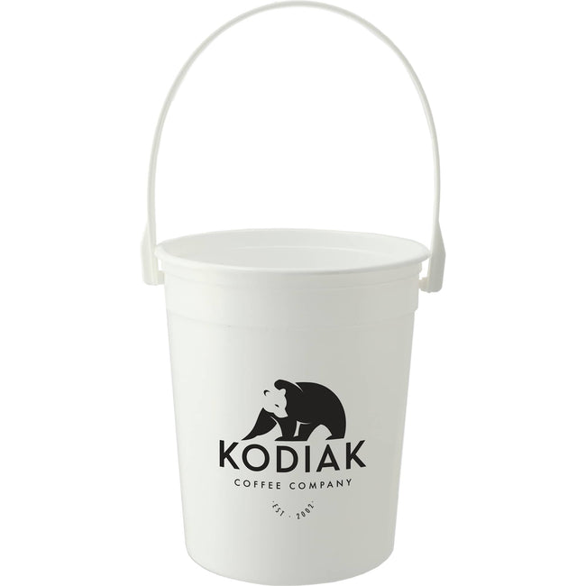 Plastic Pail with Handle, 32 oz