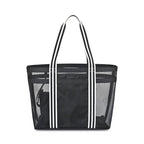 Playa Mesh Beach Tote with Clutch Pouch - Black - View 3