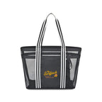 Playa Mesh Beach Tote with Clutch Pouch Transfer - Black - View 1