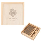 Playing Card and Dice Set - Natural - Laser