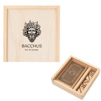 Playing Card and Dice Set - Natural - Pad Print