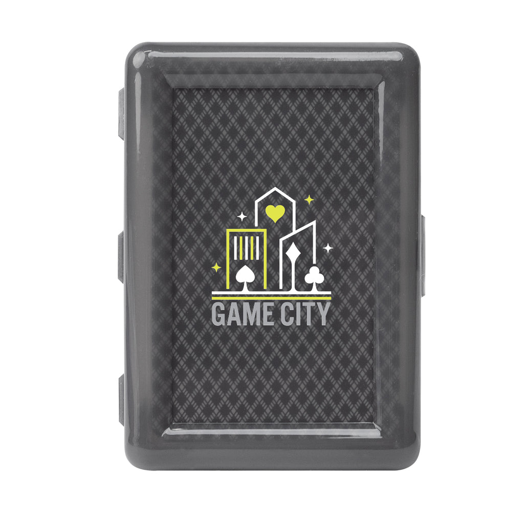 Playing Cards in a Recycled Case - Black - Full Color