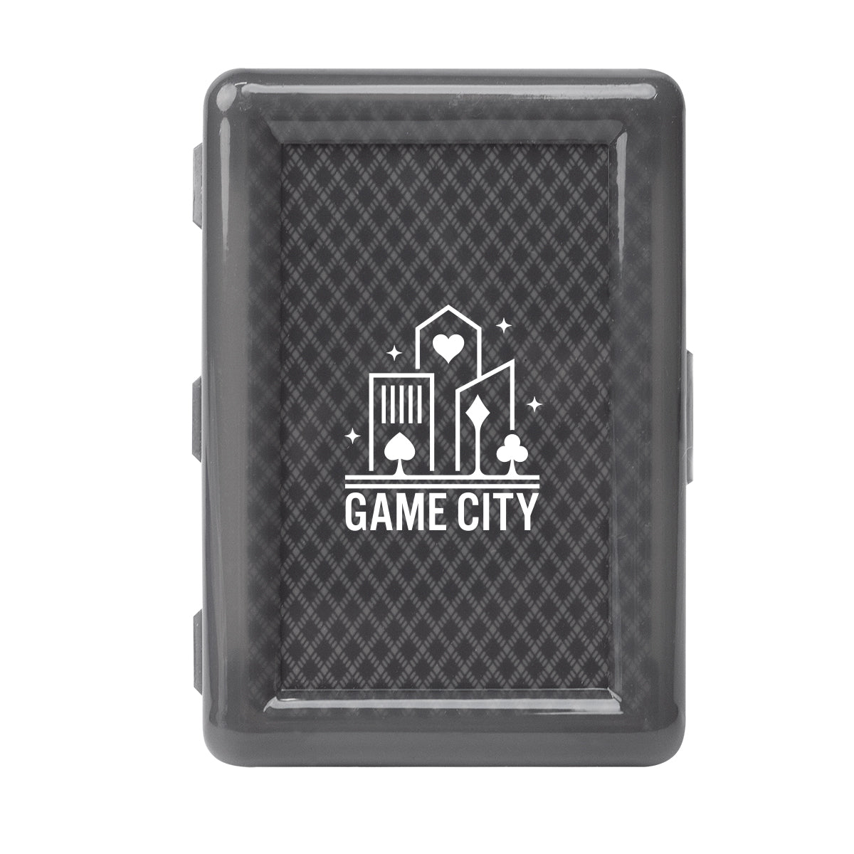 Playing Cards in a Recycled Case - Black - Pad Print