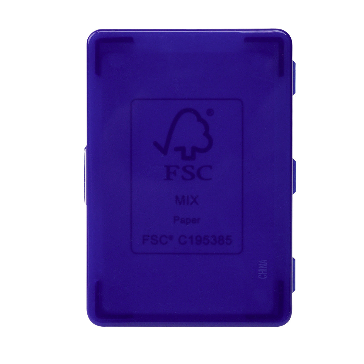 Playing Cards in a Recycled Case - Blue - Back