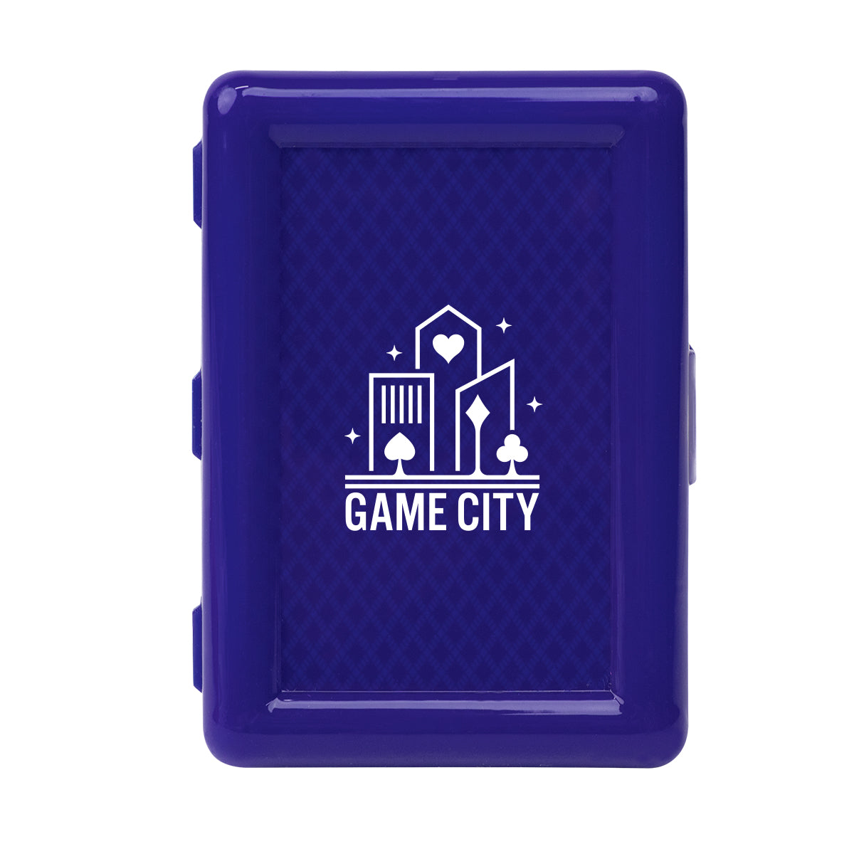 Playing Cards in a Recycled Case - Blue - Pad Print