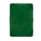 Playing Cards in a Recycled Case - Green - Back