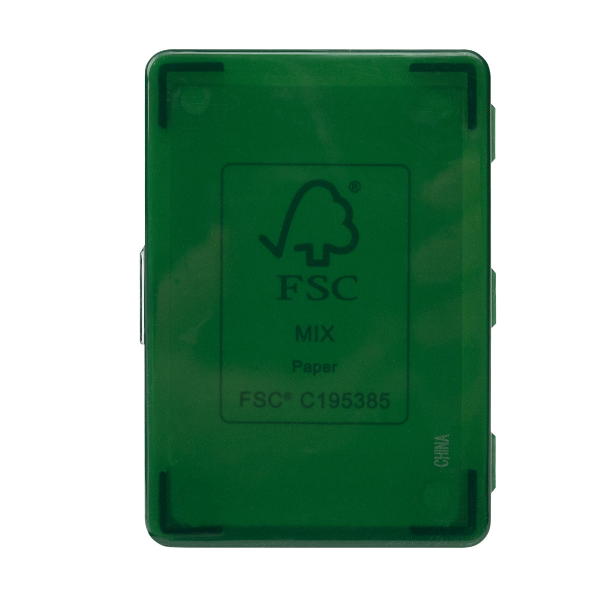 Playing Cards in a Recycled Case - Green - Back