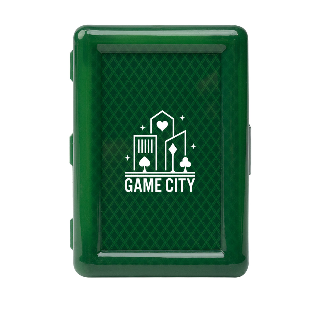 Playing Cards in a Recycled Case - Green - Pad Print
