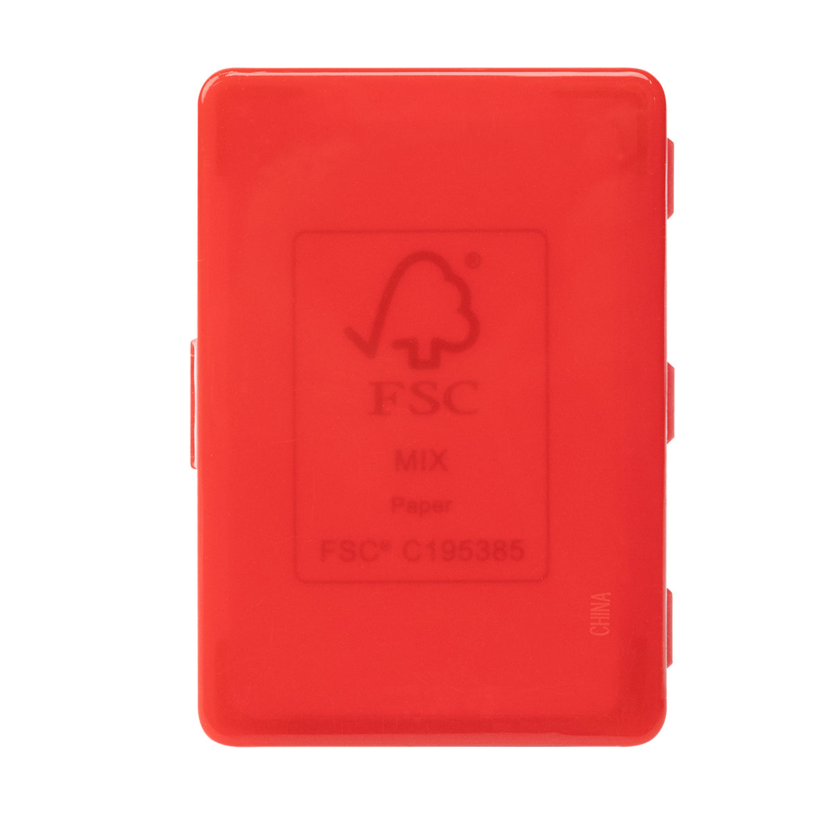 Playing Cards in a Recycled Case - Red - Back