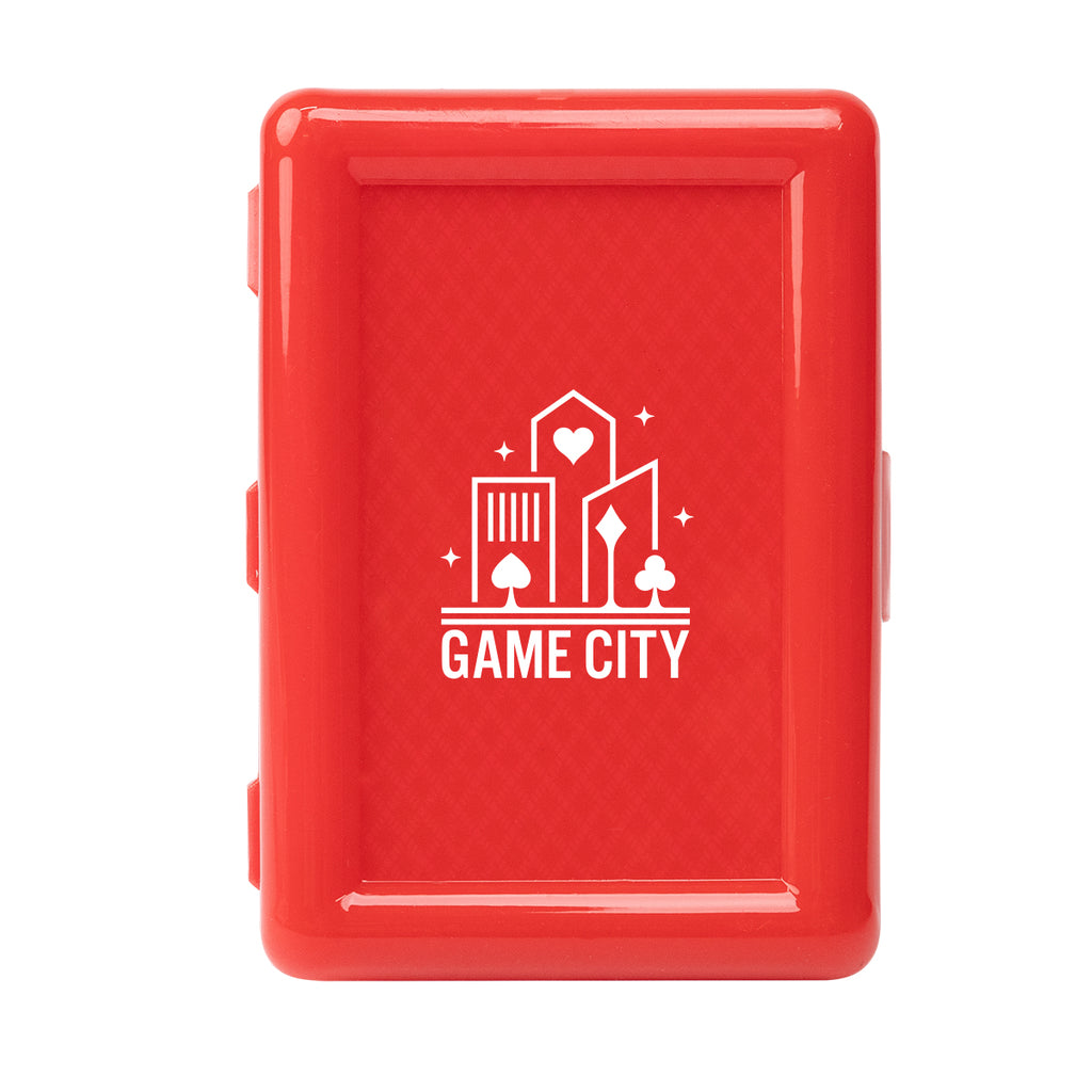 Playing Cards in a Recycled Case - Red - Pad Print