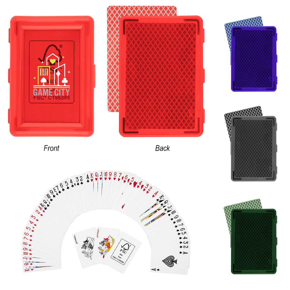 Playing Cards in a Recycled Case