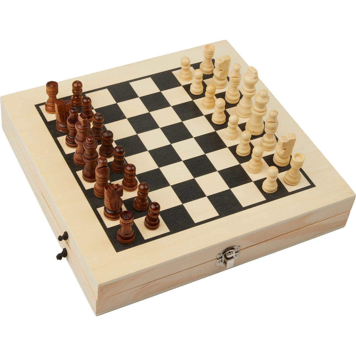 Playstyle Wooden Game Set, 4 in 1 Laser Engraving - Natural - Detail 2
