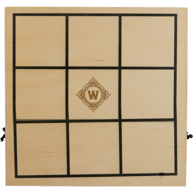 Playstyle Wooden Game Set, 4 in 1 Laser Engraving